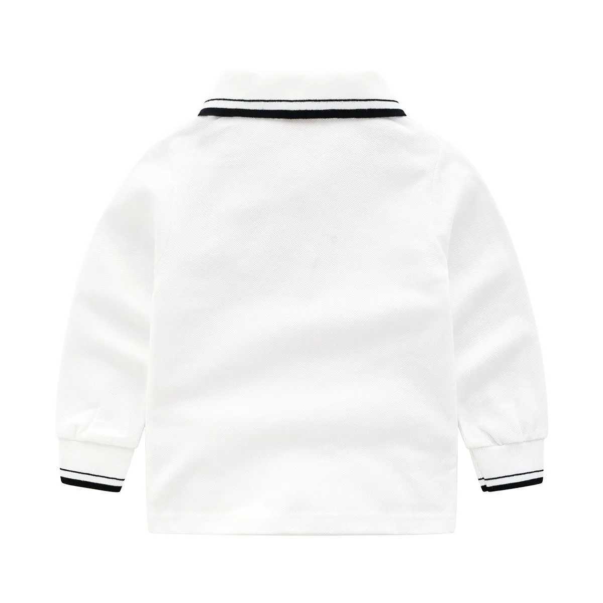 Boys Polo Shirts Autumn Spring Clothing Kids Long Sleeves 3 4 5 6 7 8 9 Years Children Fashion Cotton Top Christmas ClothesXJ241225