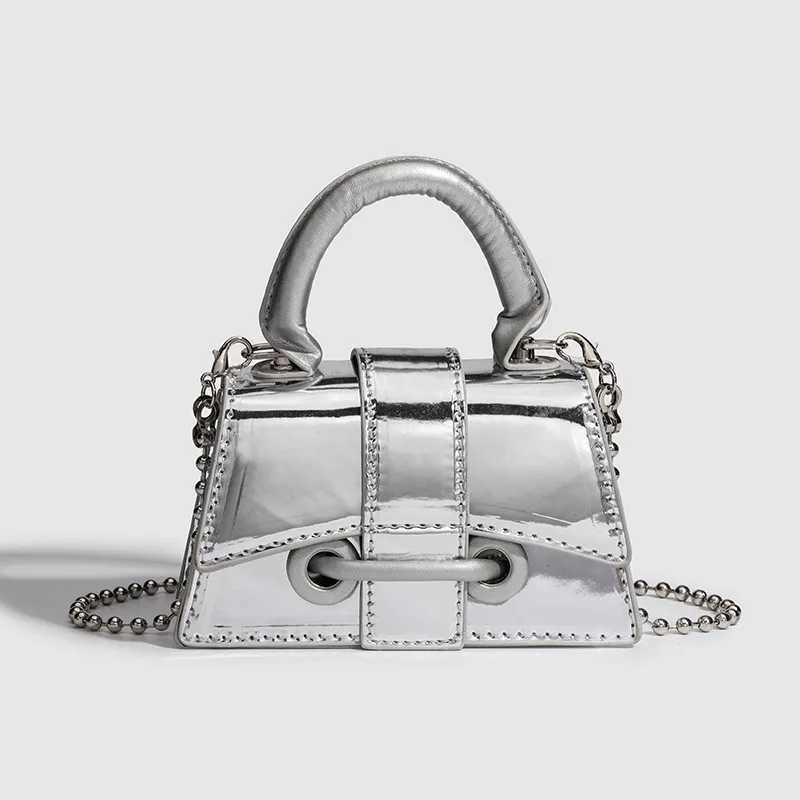 Vintage Women Sier Beading Chic Crossbody Bag Luxury Shoulder Cluh Bag Fi Mini Coin Purse Cute Cosmetic Storage HandbagXJ250121