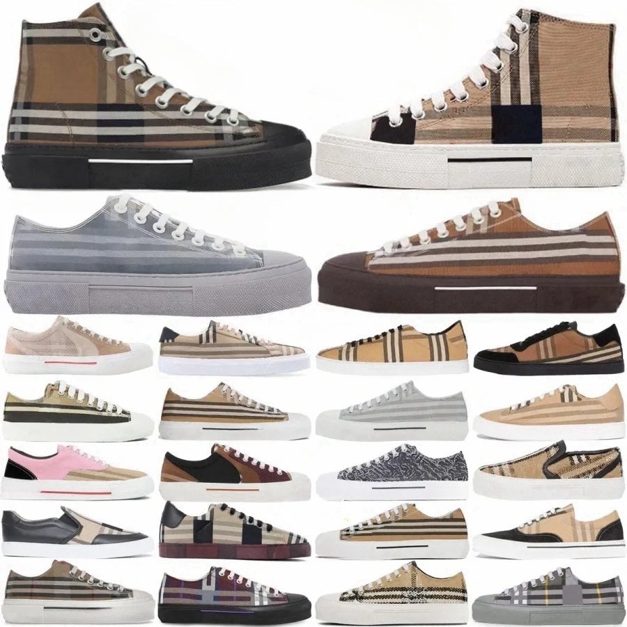 Designer Shoes Sneakers Italian Canvas Shoes Designer Sneakers For Men Striped Vintage Trainers Cotton Rubber Printed Lettering Plaid Shoe
