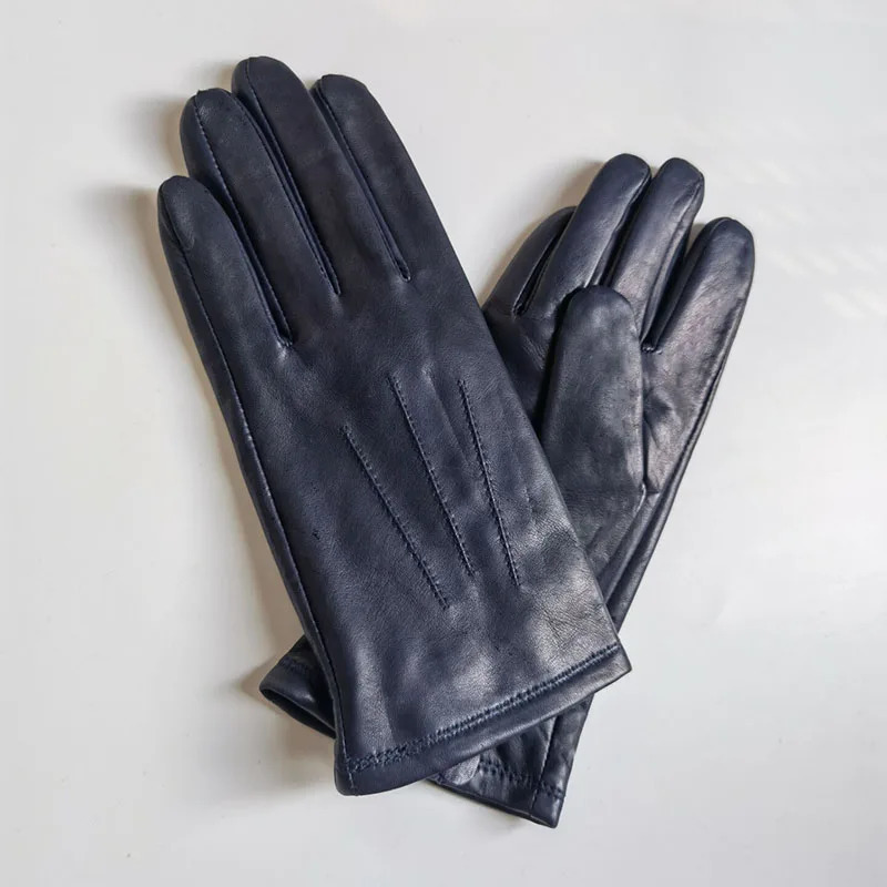 2024 Elegant Fashion Driving Gloves Genuine Real Goat Leather Gloves Women Fashion Winter Autumn Short Mittens G600 241225