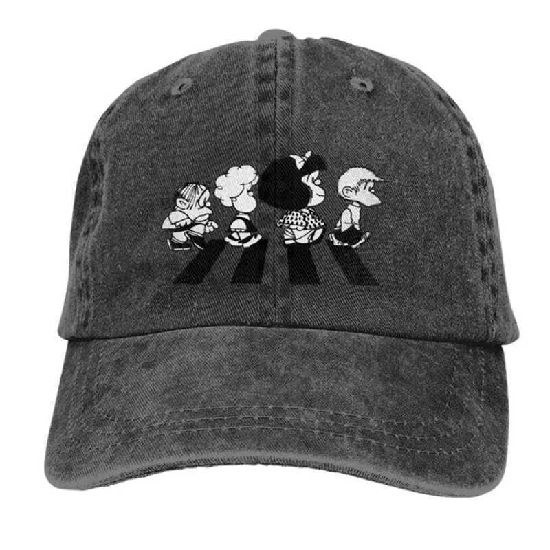 Fashionable summer hat her friends baseball hat Peaked hat Mafalda cartoon mens sun hat W241225