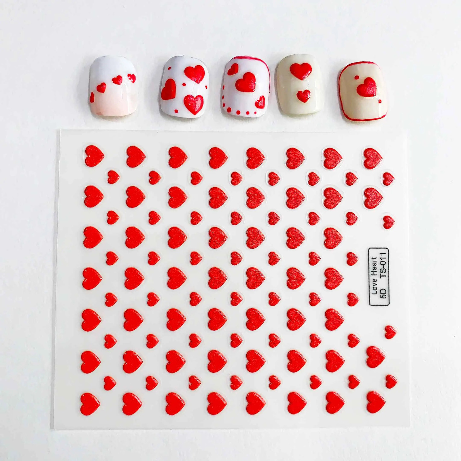 Custom n Sticker for Nails 5D Embossed Gold Bronzing Stamping Nail Sticker Decals Manicure Pedicure Customized 241225