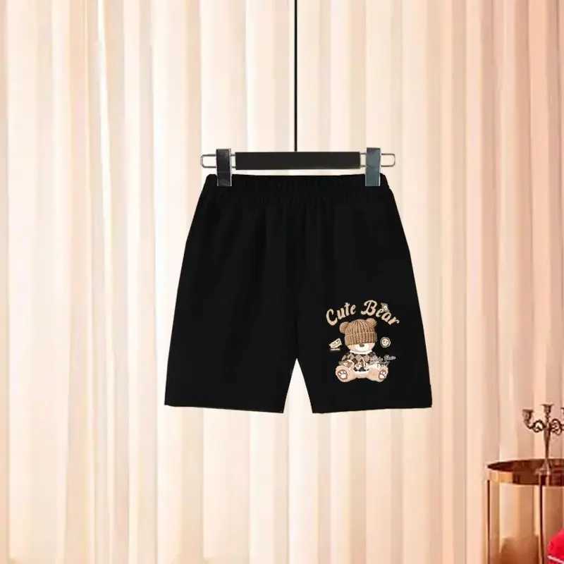 Clothing Sets Baby Girl Summer Short Sleeve Clothes Set Children Boy Cartoon Bear Printed T-shirts and Shorts 2pcs Suit Kid Top Bottom OutfitsY241225J