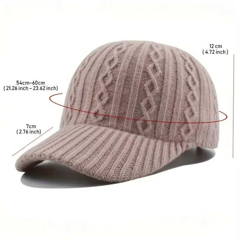 Fashion Knitted Mens and Womens Baseball Hats - Autumn/Winter Fashion Knitted Hats Versions and Warmth W241225