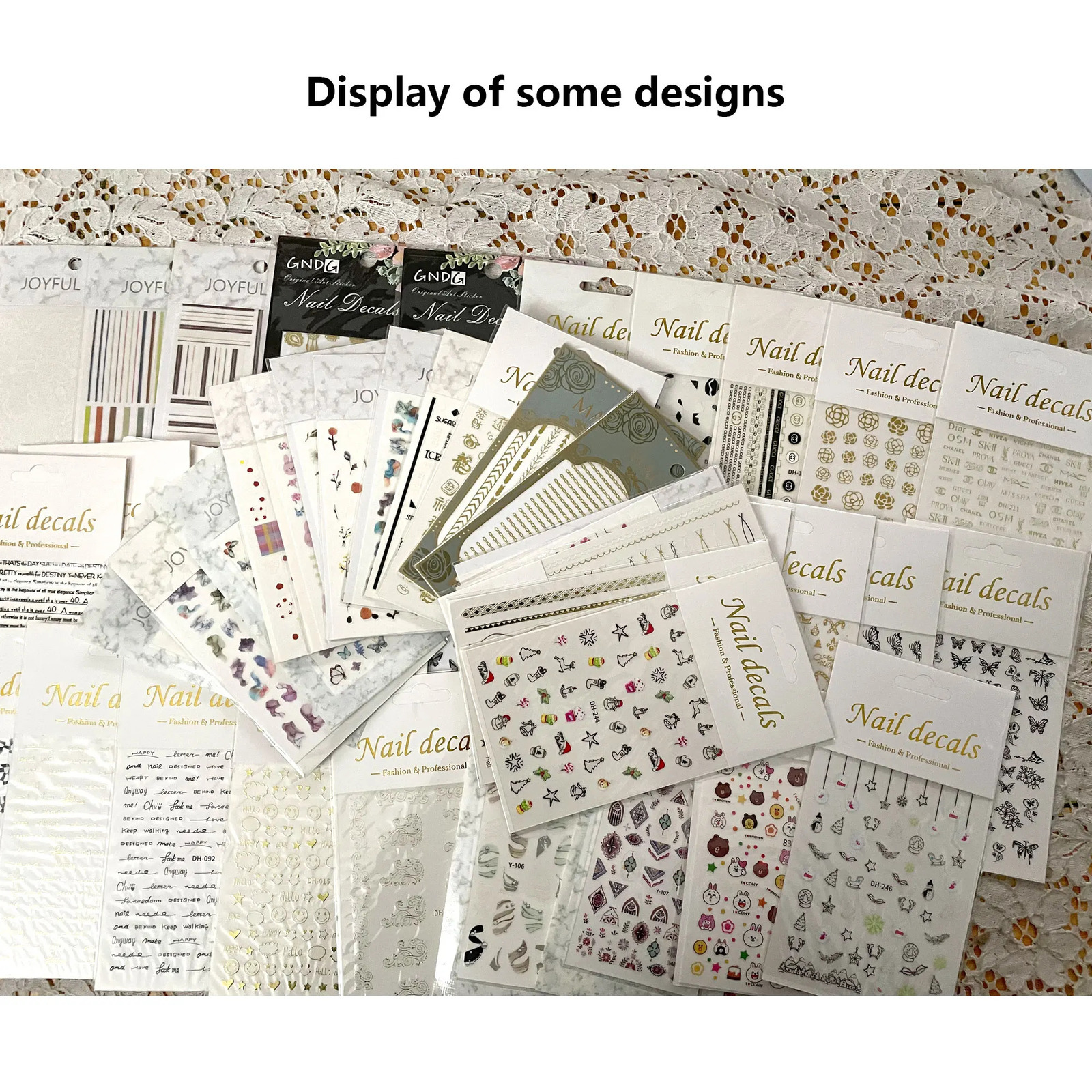 50 PCS Random Stickers for nails Press on nails nail art Decoration manicure supplies 241225