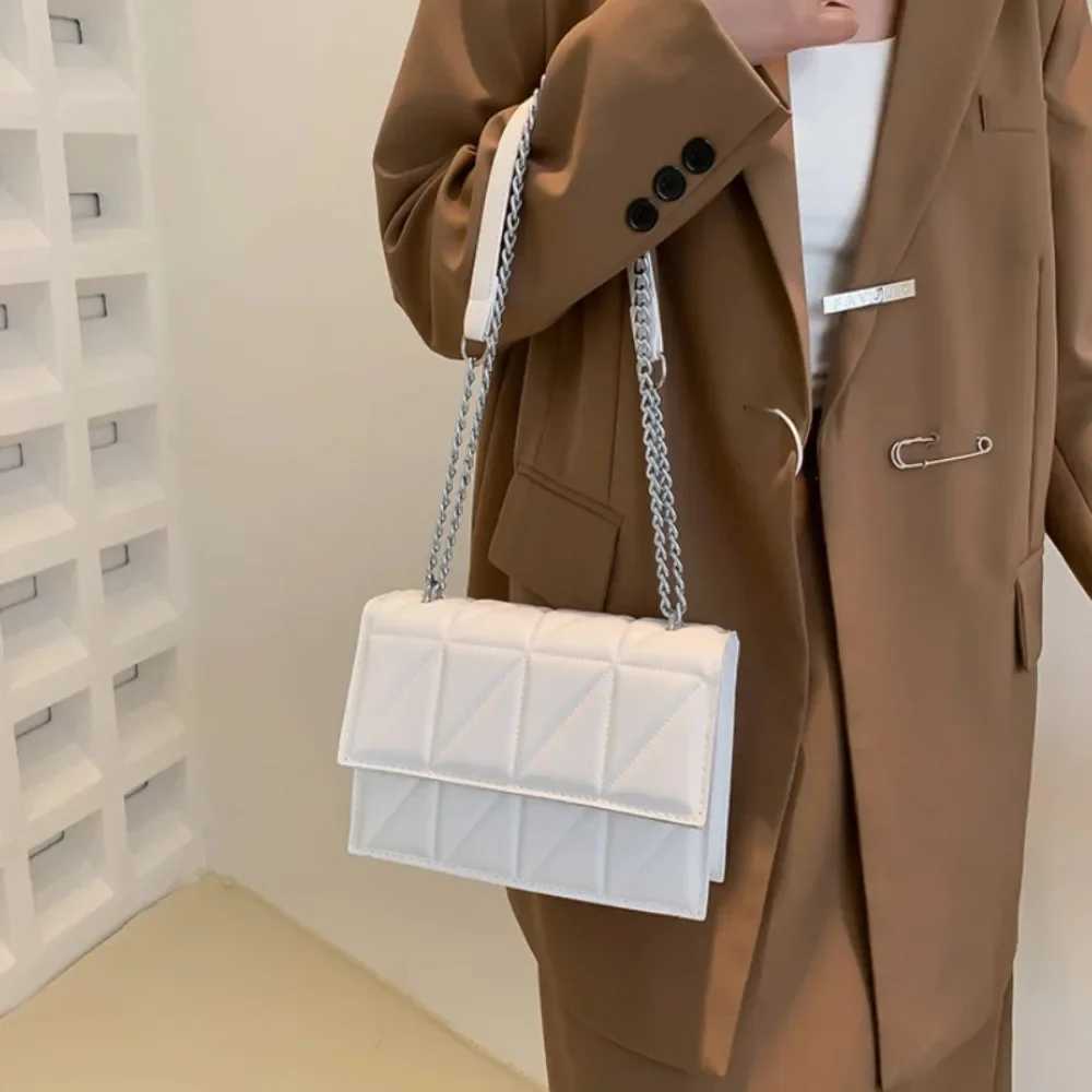 Designer Fi Women Shoulder Bag Ladies PU Leather Handle Handbags Chain Strap Crossbody Bags for WomenXJ241225