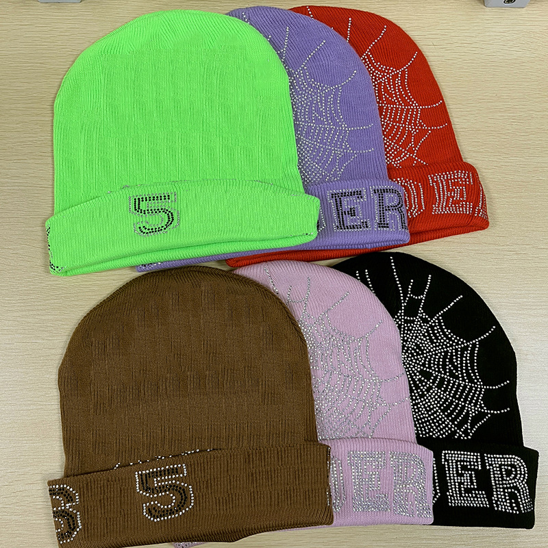 Hat designer designed cashmere thick knit men's hat trend plus cashmere explosion wool hat for women's hat thickened