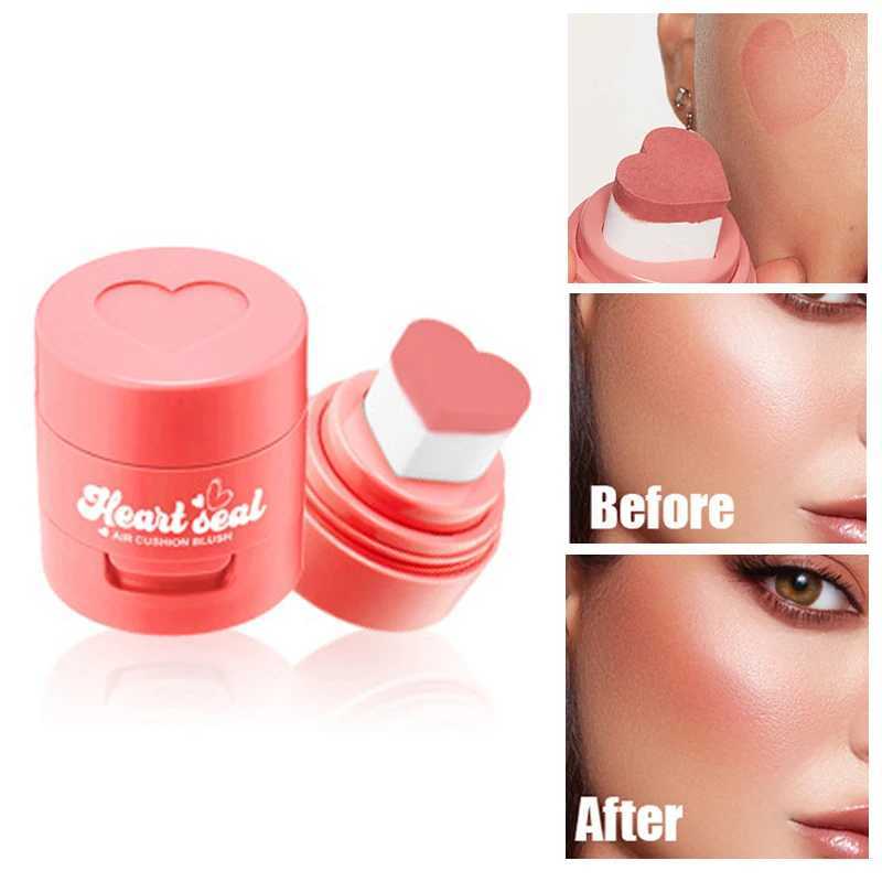 Soft Sponge Heart Stamp B Cushion Ber Liquid Cheek Rouge Tint Nourishing Natural Makeup Brightening ComplexionXJ241225