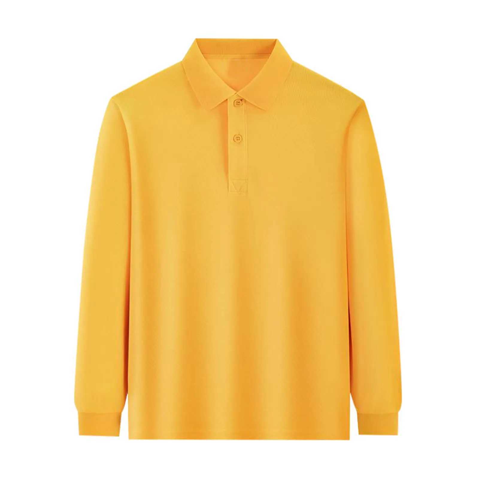 White Long Sleeve POLO Shirt For Boys Girls Lapel Design Suitable For Middle Big Kids School Uniform Clothes 2-7 Yrs 2024XJ241225