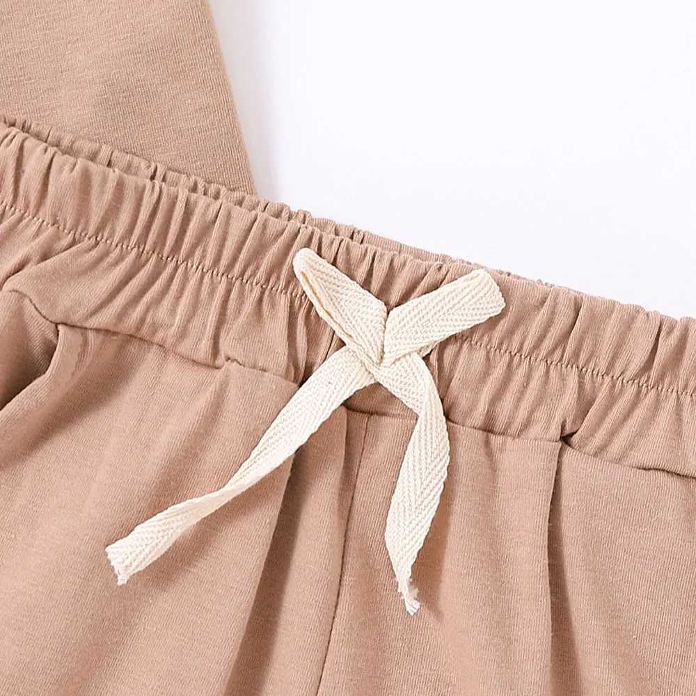 Clothing Sets Childrens Summer Cotton Short Sleeve Suit Printed T-shirt Shorts 2pcs Boys Simple Peplum Casual Kids ClothesY241225SVIX