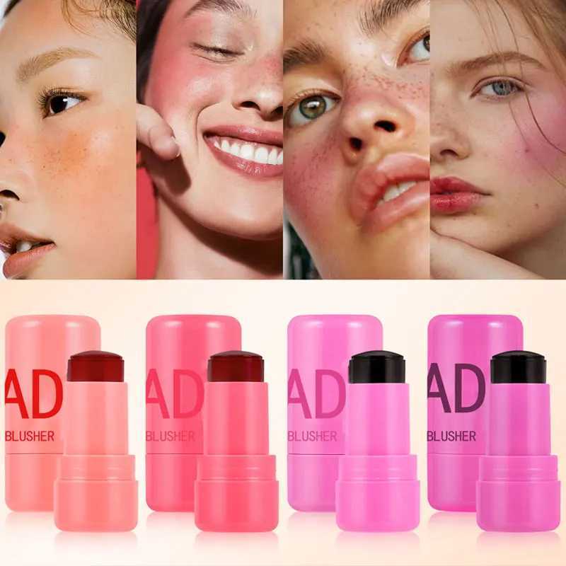 3-in-1 Cheek Lip Tinted Moistured B Stick Cheek Rouge Eyes Lip Brighten Cream Water Jelly Tint Stick Matte Contour MakeupXJ241225