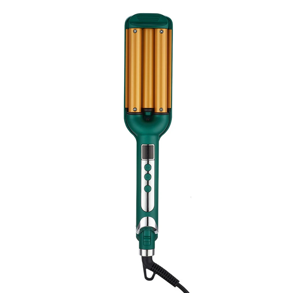 Professional Curling Iron Ceramic Triple Barrel Hair Curler with LCD Display Hair Iron Hair Styler Hair Waver Styling Tools 241225
