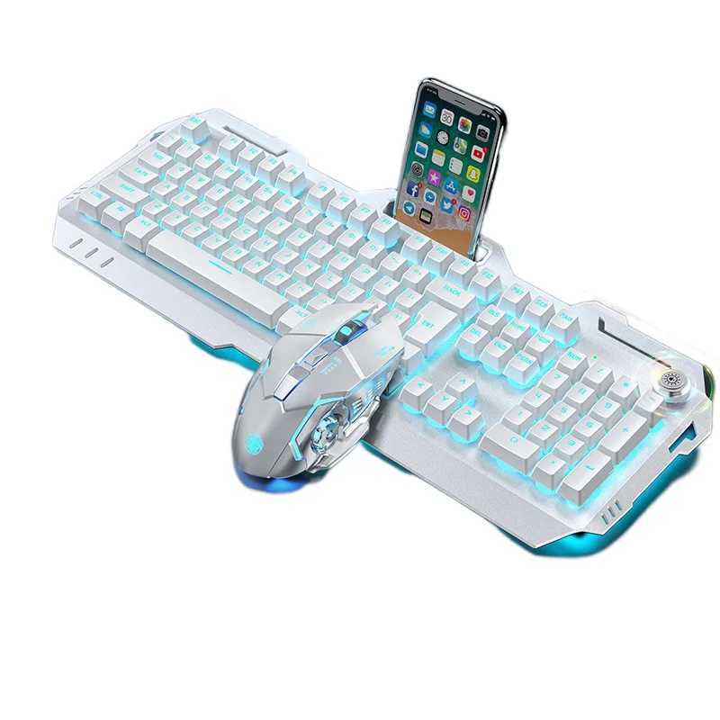 Wireless Gaming Keyboard Mechanical Keyboard 104 Keys Wireless Hot Swap Keyboard RGB Light Mac WindowsXJ241225