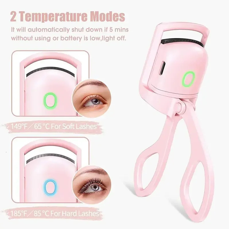 Electric Eyelash Curler USB Charging Model Fast Heating Portable Eye Lash Shaping and Lasting Curling Thermal Eyelash Clip 250103