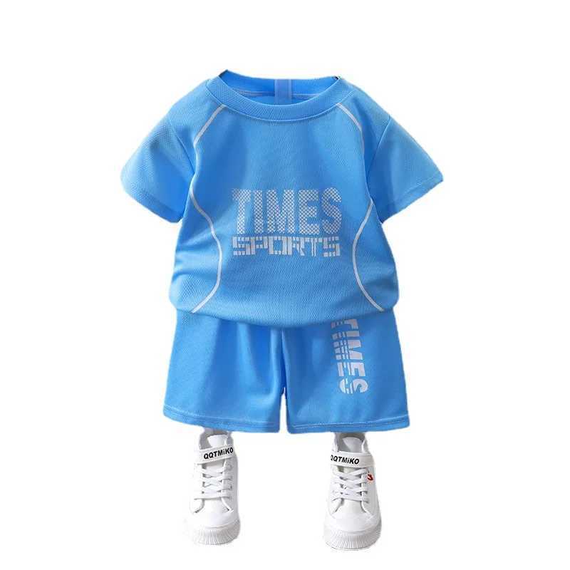 Clothing Sets Summer Baby Boy Clothes Set Letter Printed Tshirts and Shorts 2pcs Suit Children Girls O-neck Top Bottom Outfits Ball UniformY241225XW0I