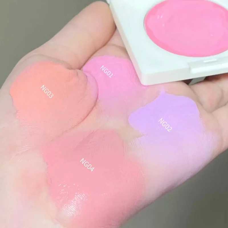 Peach Pink Creamy B Cheek Rouge Contouring Brighten Skin Tone Waterproof Multi-purpose Eyeshadow Ber Girl Feeling MakeupXJ241225