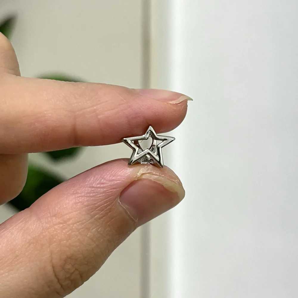 RACHELZ Y2k Irregular Hollow Star Teeth Cs Braces Gold Silver Color Tooth Grills For Women Men Cyber Punk JewelryXJ241225