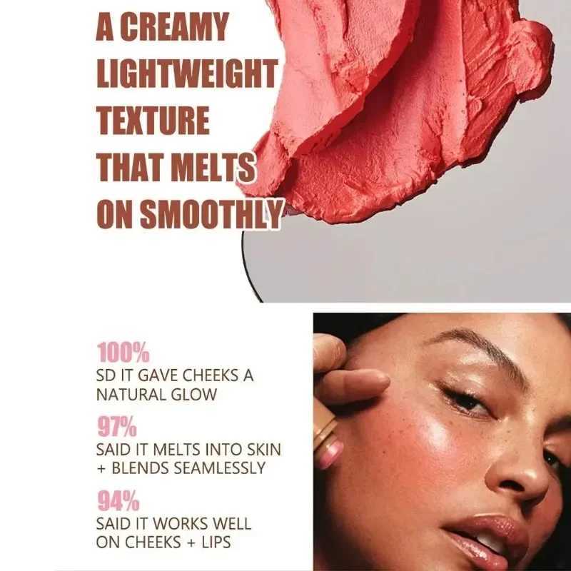 6 Colors Makeup B Stick Solid Waterproof Face Rouge Ber Highlight Lasting Lip And Cheek Hydrating Stick Multi-Use MakeupXJ241225