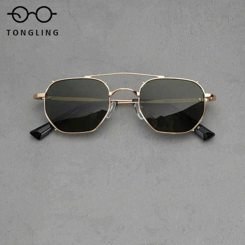 Men Steam Metal Fine Edge Polarized Sunglasses Fashion Personality Retro Women Futuristic Car Driving Travel UV400 Sun Glasses 241224