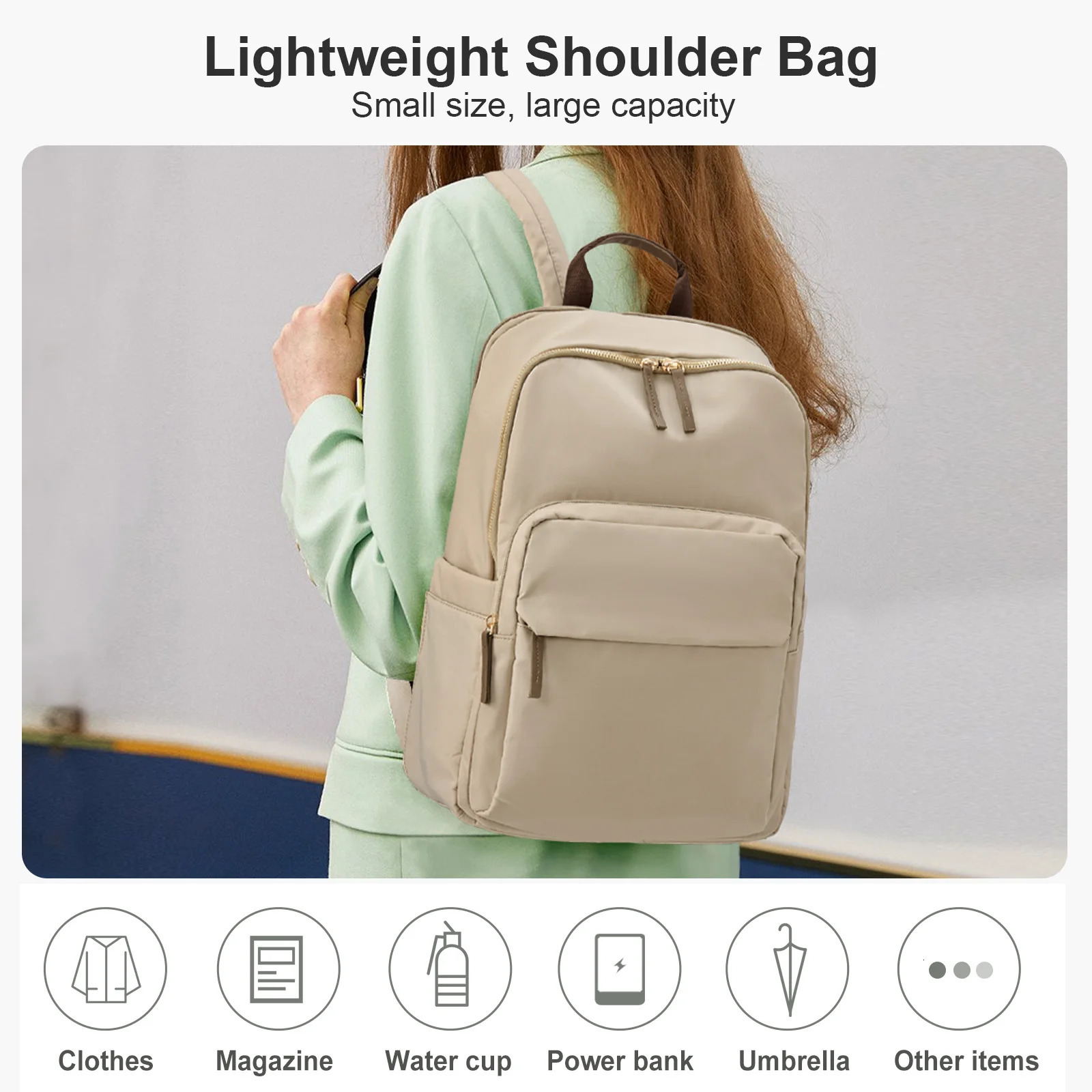 Fashionable travel casual Laptop anti-theft backpack fashionable large capacity backpack college student backpack for women-mw 241225