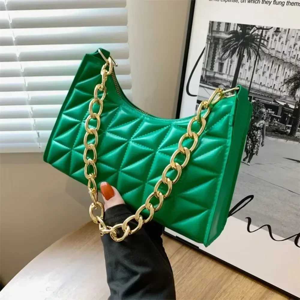 Womens Advanced Diamd Bag 2024 New Trend All-mah Shoulder Bag Niche Chain Handbag Female Fi Texture Shopping BagXJ241225