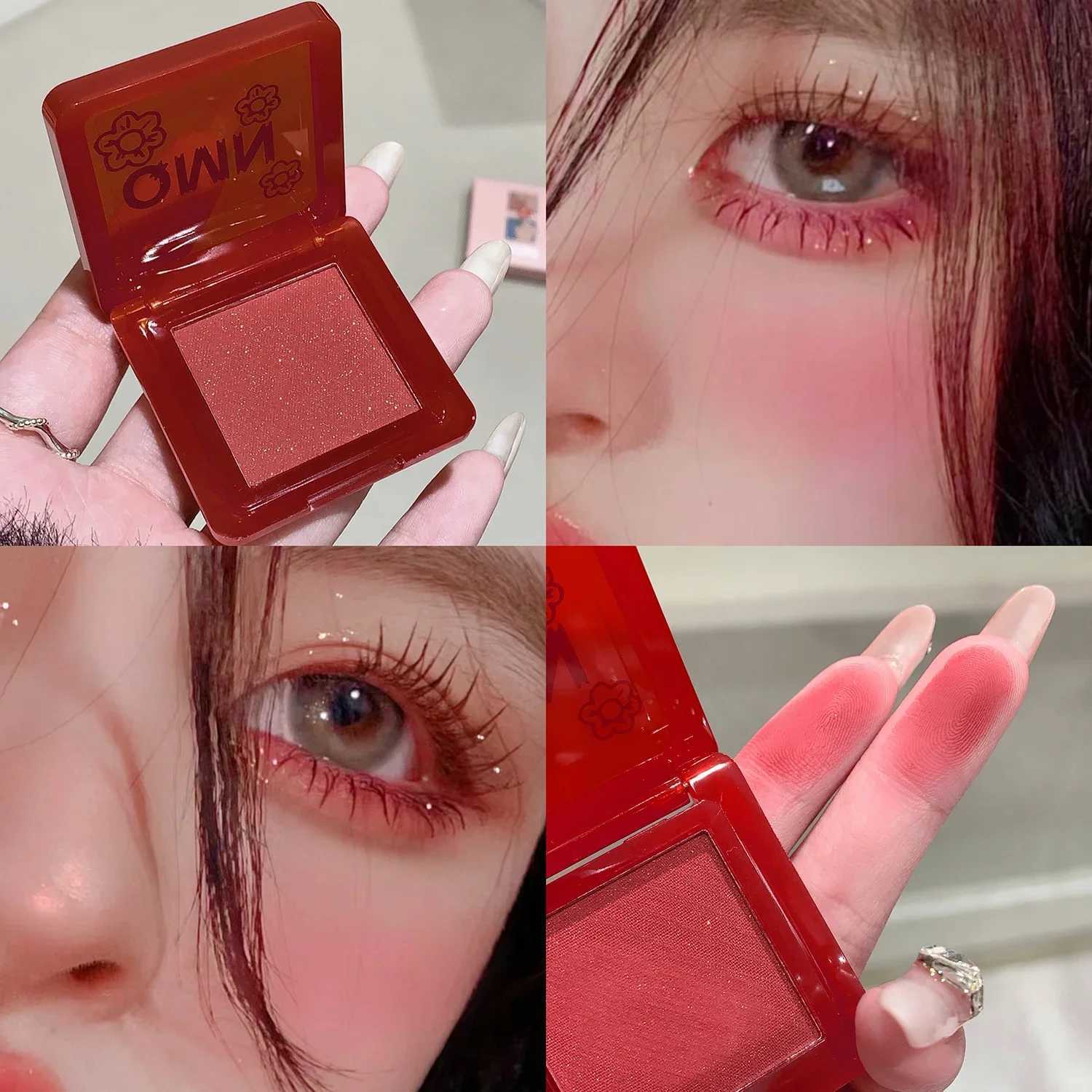 Rosso Red Brighten Face B Palette Face Contouring Ber Cheek Tint Peach Rouge Waterproof Monochrome Matte Female MakeupXJ241225