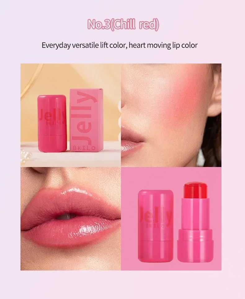 Jelly Cheek B Tint 3-in-1 Moisturized Ber Sticker Water Long Lasting Brighten Matte Facial Contour Rouge MakeupXJ241225