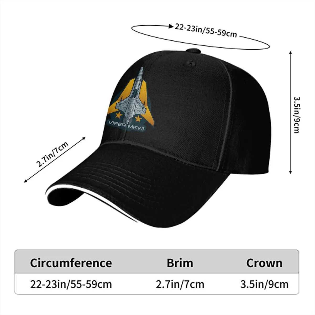 Viper Mark baseball cap Peaked Caps Space Fortress Galactica mens and womens sun hats W241225