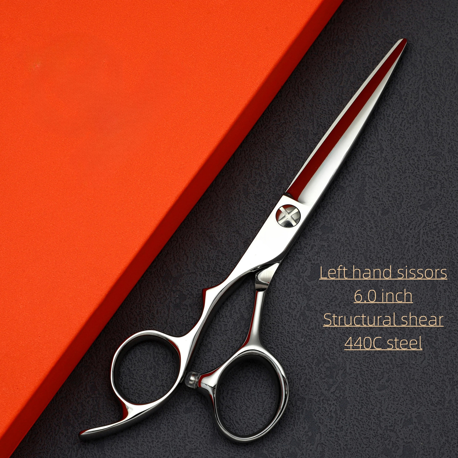 Left hand sissors Professional hairdressing scissors 440c steel hair cutting tools 6.0-6.5-6.8 inches barbershop accessories 241225