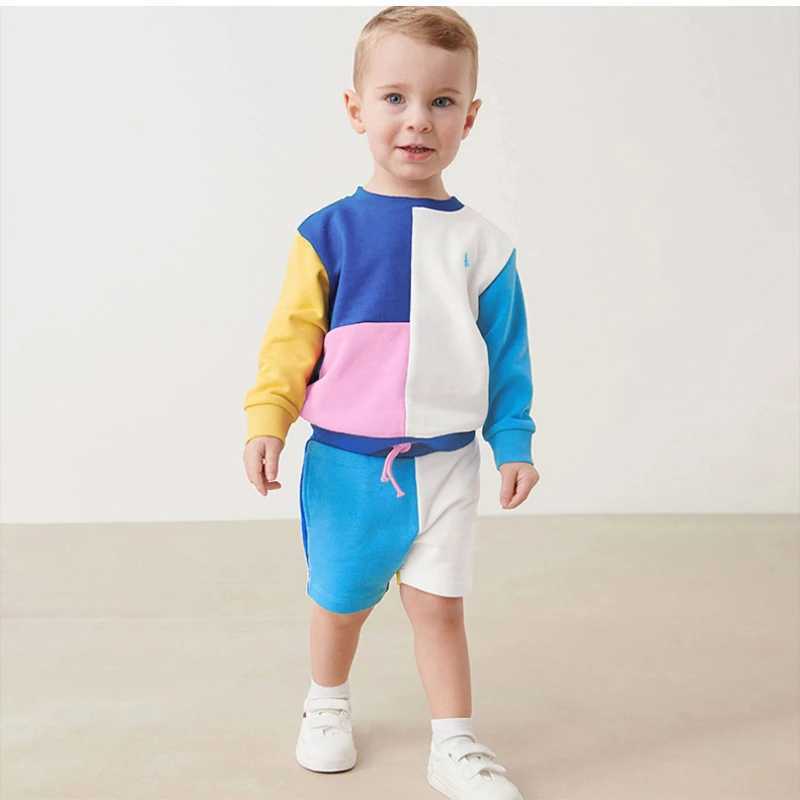 Clothing Sets Autumn Winter Baby Girl Clothes Set Kid Boy Fashion Sweatshirts Pullover shorts Bottom 2pcs Suit Children Long Sleeve TracksuitY241225IG