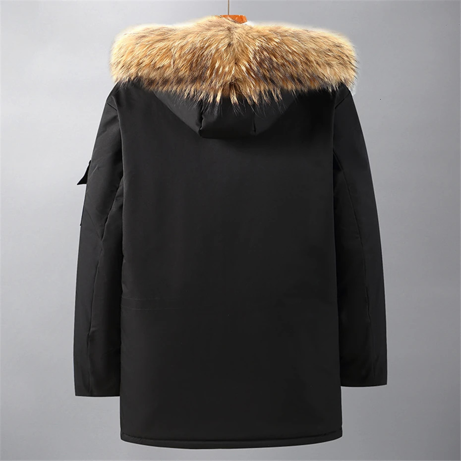 Long Parkas Men Winter Thick Warm Jacket Coat Plus Size 10XL Fashion Casual Cargo Fleece Big 241225