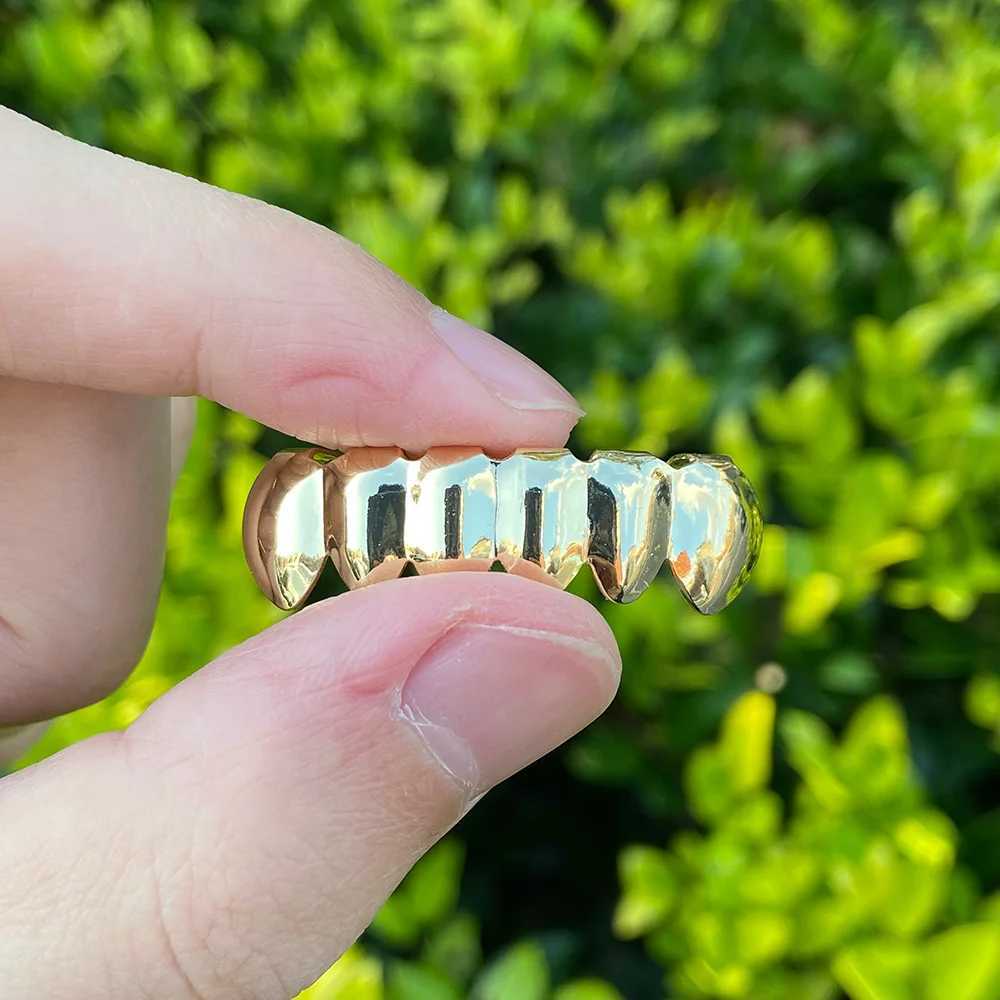 RACHELZ Hip Hop Classic Bottom Teeth Grillz Cs Gold Silver Black Color Tooth Grills For Women Men Jewelry Halloween GiftXJ241225