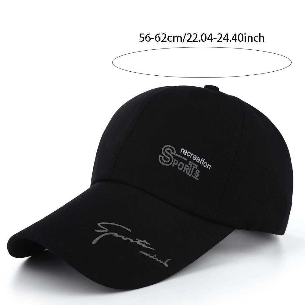 Outdoor sports baseball cap letter printed foot cap mens breathable sun protection bicycle fishing climbing sun hat W241225