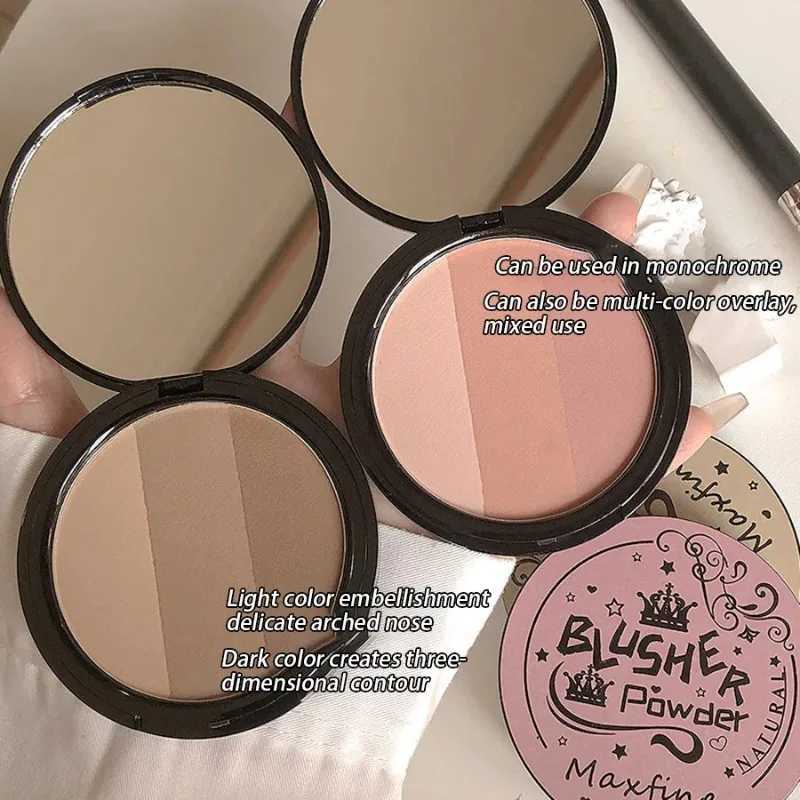 Bronzer Contour Palette Face Shading Grooming Powder Makeup 3 Color Lasting Matte Glitter Nose Shadow B Face Makeup CosmeticXJ241225