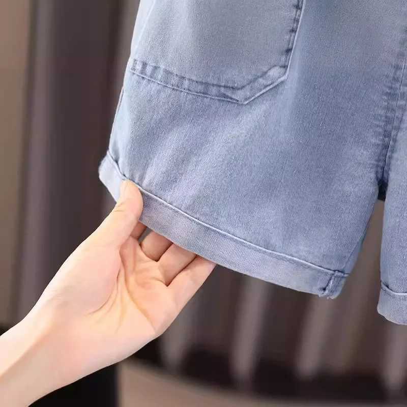 Clothing Sets Baby Girls Cotton Clothes Set Kid Boy Sun T-shirts and Jeans Shorts 2pcs Suit Children Short Sleeve Lapel Top Bottom OutfitsY2412258QFV