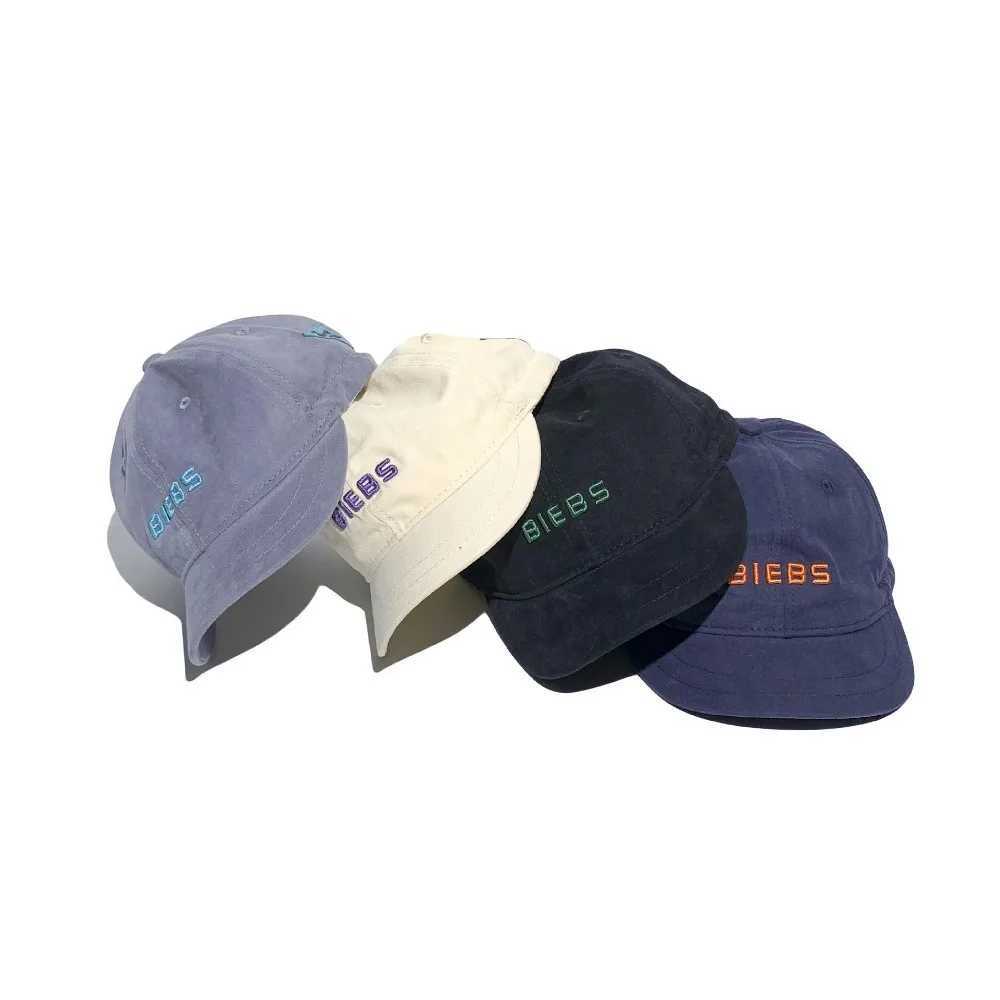 Korean Short Brim Cargo Hat Couple Baseball Hat Summer UV resistant Sunscreen Hat Breathable Casual Truck Hat Retro Peaked Hat W241225