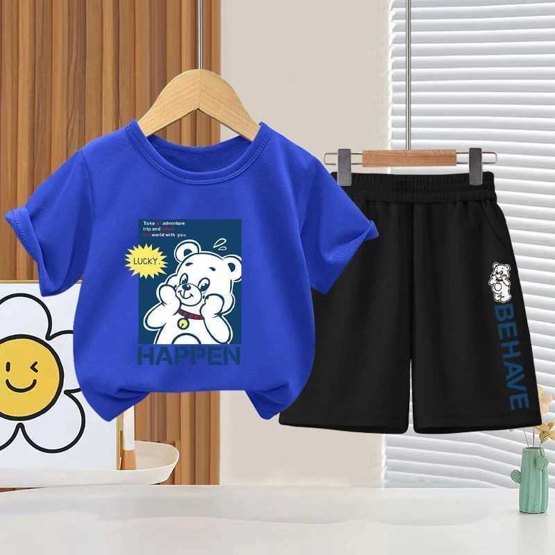 Clothing Sets Summer Baby Girls Clothes Set Children Boy Casual Short Sleeve T-shirts and Shorts 2pcs Suit Kid Top Botton Outfits TracksuitsY241225VP5