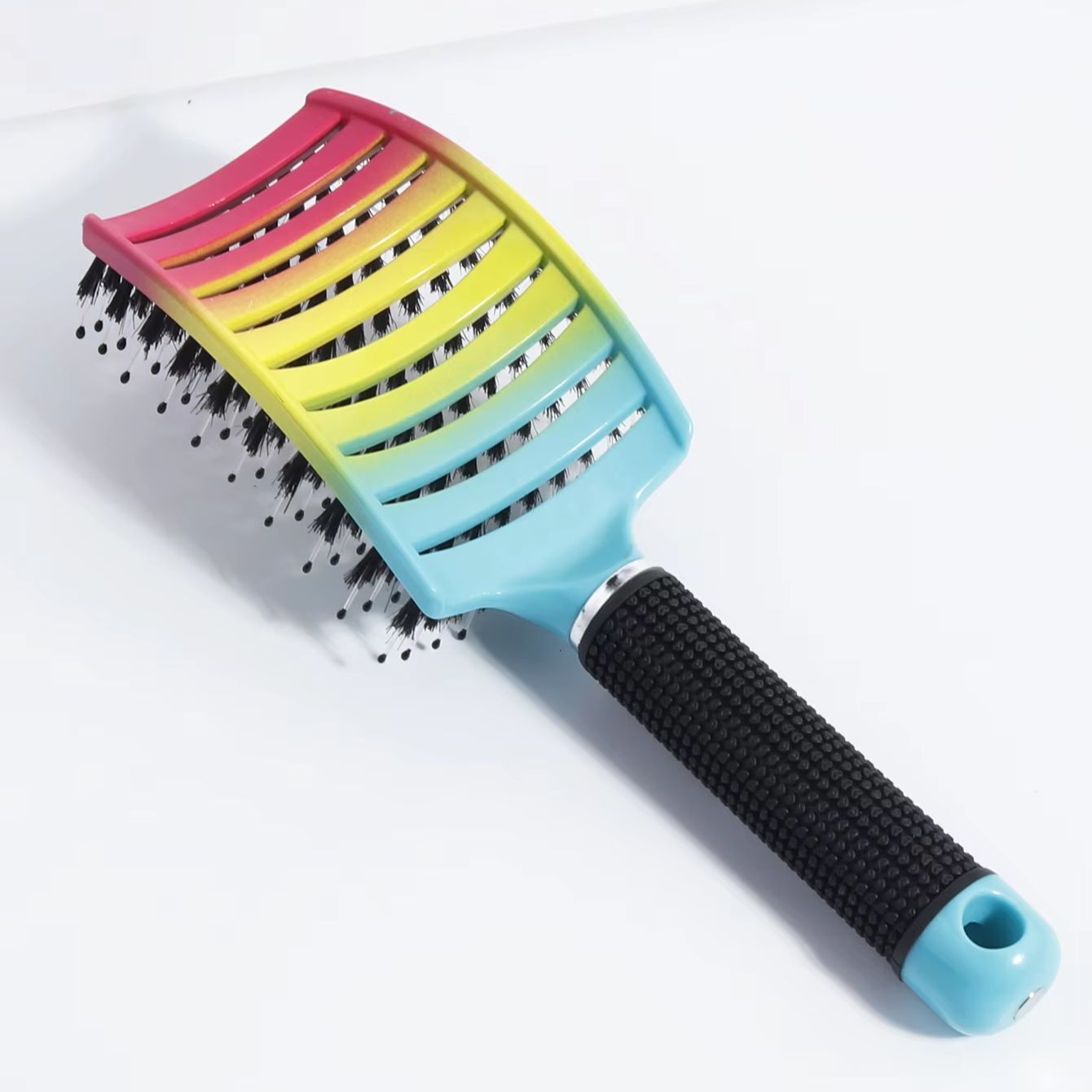 Detangg Hair Brush Bristle&Nylon Women Wet Massage Comb Curly Hairdressing Salon Styg Tools Special For Real Hair Wigs