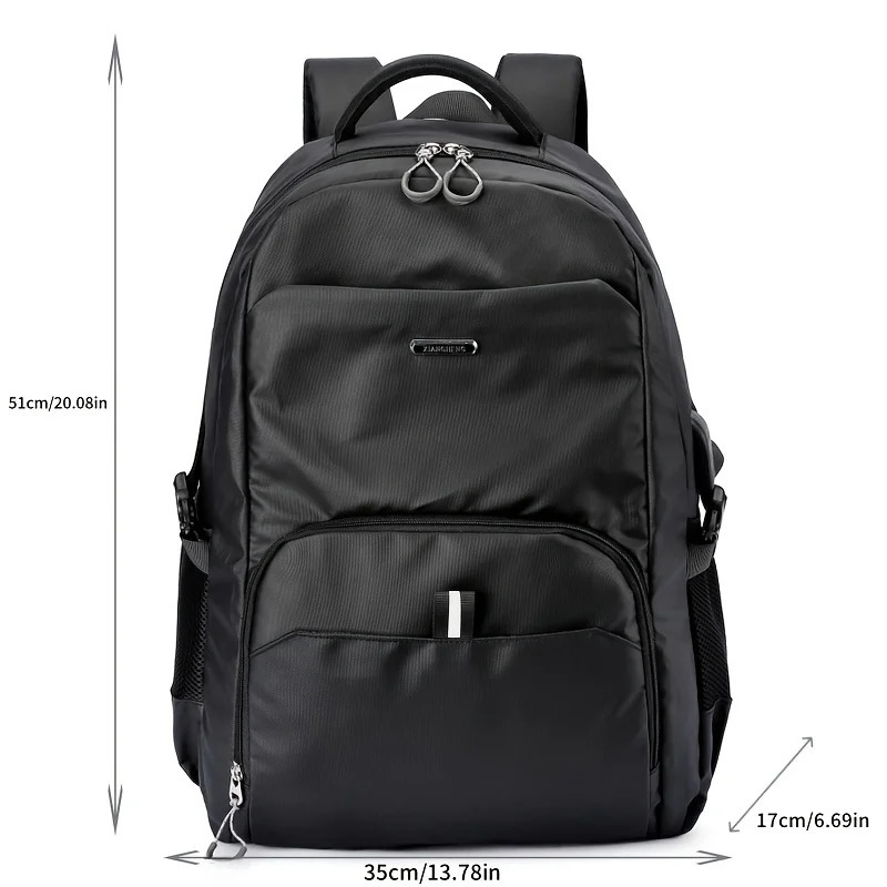 Backpack Mens Casual Business Computer Bag School Bag Mens Trend Simple Commuting Large Capacity Travel Bag Mens 241225