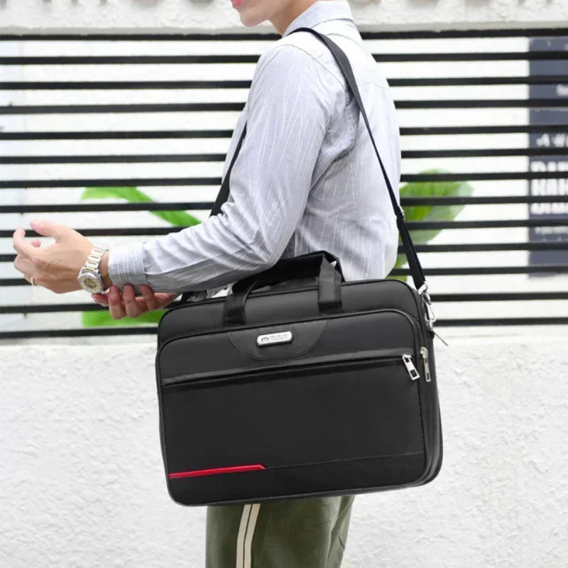 High-capacity Briefcase Business Document Information Storage Bags Weekend Travel Laptop Protection Organize Handbag Accessories 241225