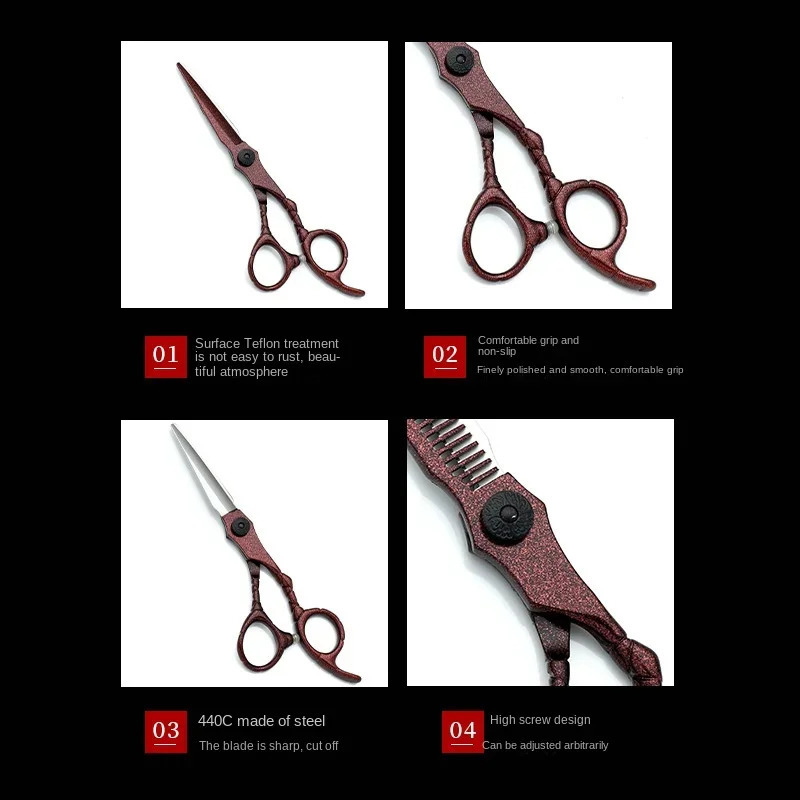 Professional Hairdressing Scissors Salon Barber Accessories Haircut Machine Thinning Shear HairdresserS Scissor 241225