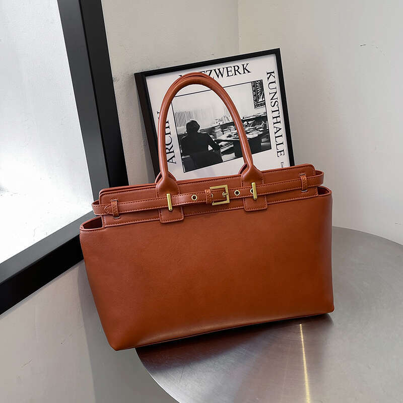 Women's Bags Handbag Large Size Women Top-Handle Bags Retro Pure Color Big Capacity Shopping Totes Winter Latest Trendy Designer Handbags