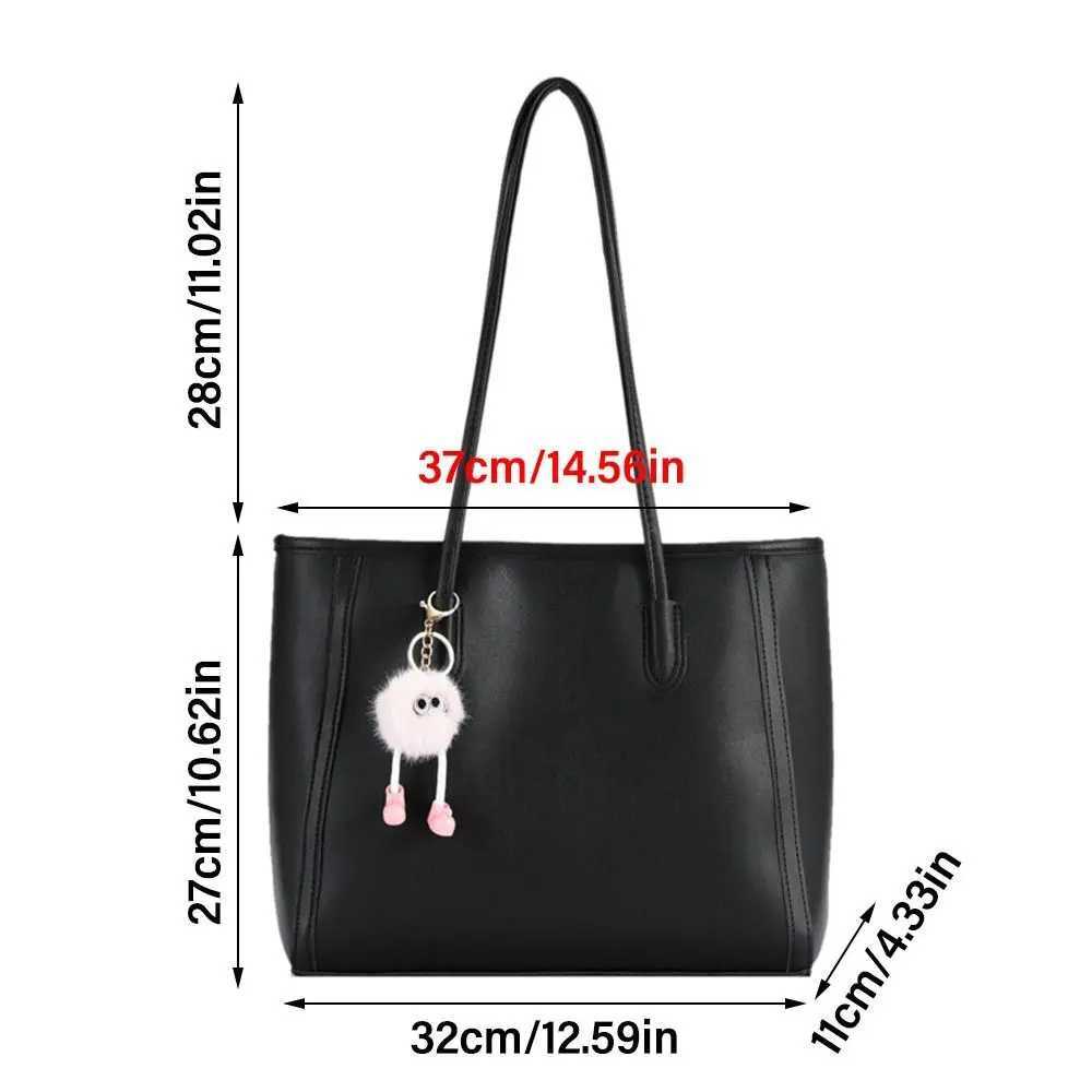 Women Girls Classy Shopper Bag Luxury Quality PU Leather Women Tote Bag Large Capacity Handbag Shoulder BagXJ241225