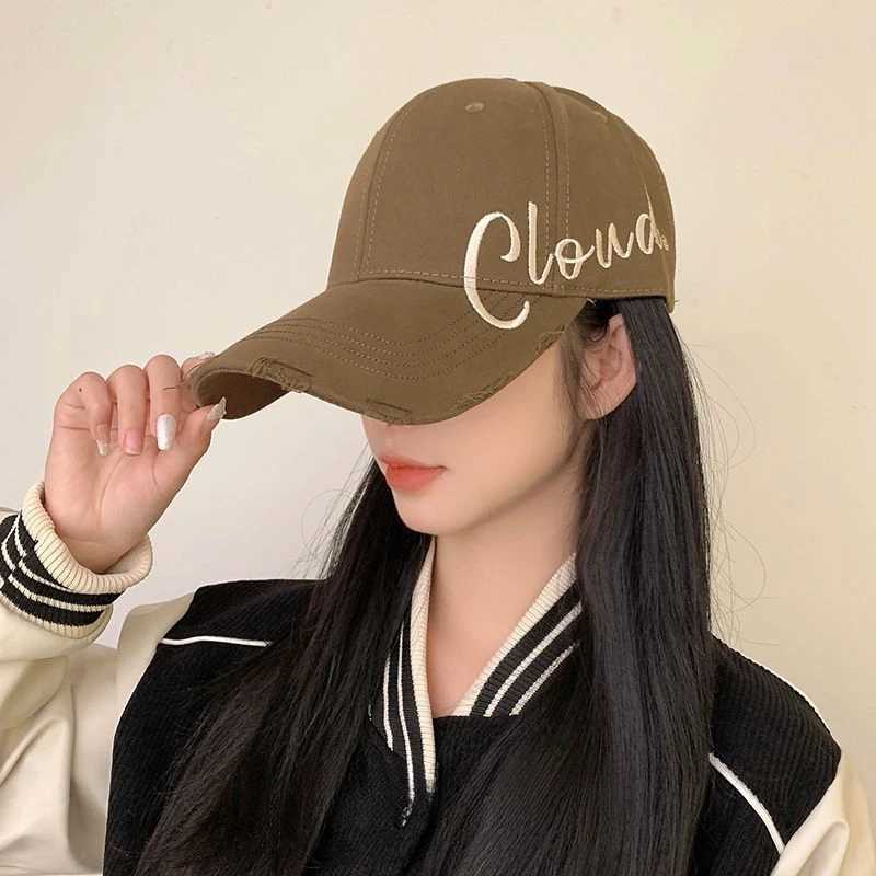 New baseball cap headband cap small and hard dome cap wide Brim sun hat couples hat W241225