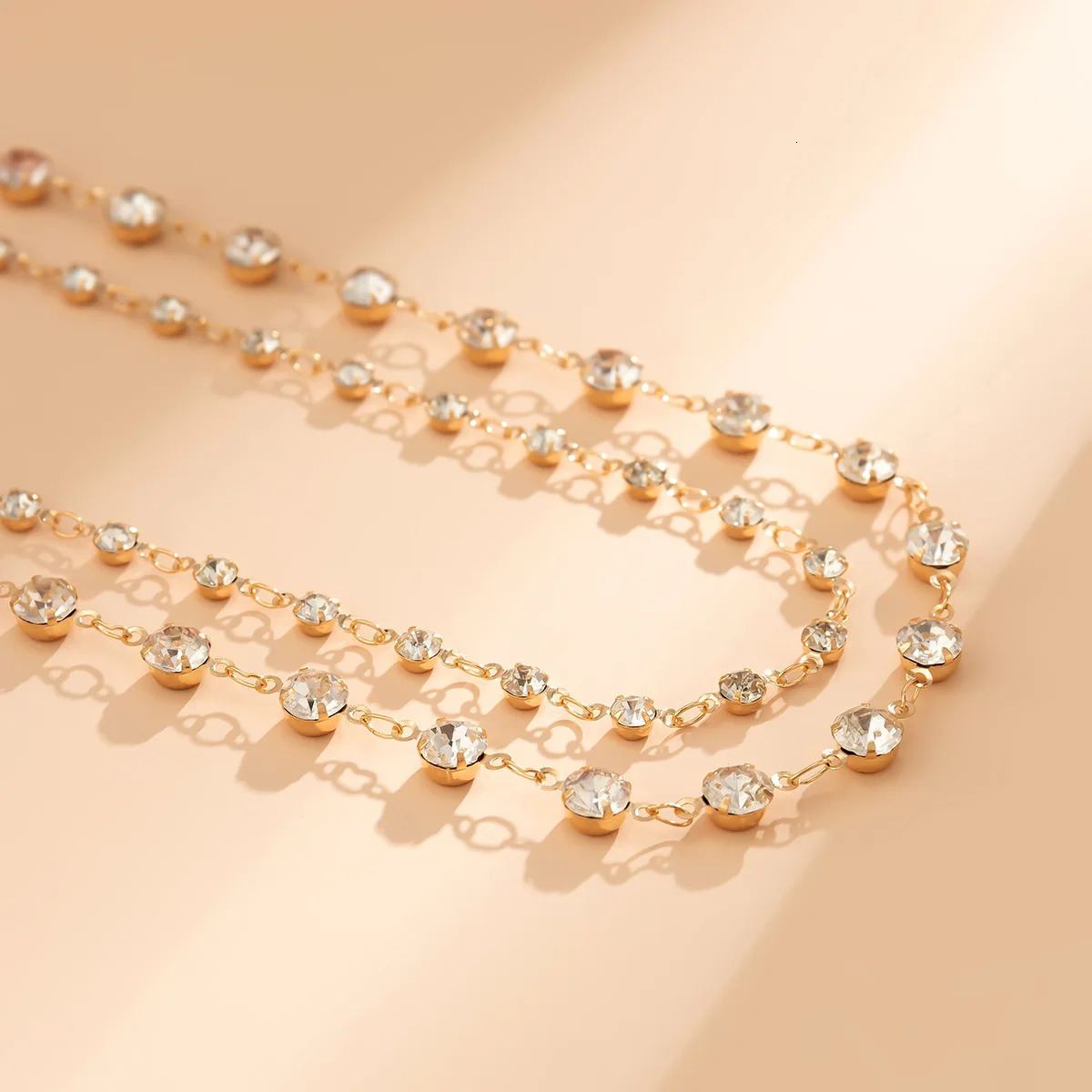Exquisite Bilayer Bikini Belly Chains Sexy Women Shining Rhinestone Waist Chain Summer Beach Party Body Jewelry Y2K Accessories 241225