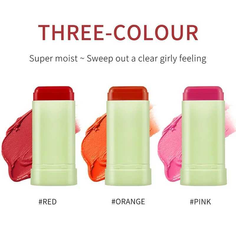 Multi-function B Stick Natural Cheek Face Rouge Ber Cream Lasting High Color Rendering Brightening Skin Tone WaterproofXJ241225