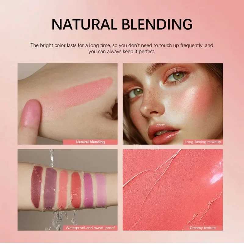 Cheek Contour Cream B Stick 3-in-1 Cheek Lip Tinted Brighten B Cream Ber Cosmetic Natural Lasting Creamy Rouge StickXJ241225