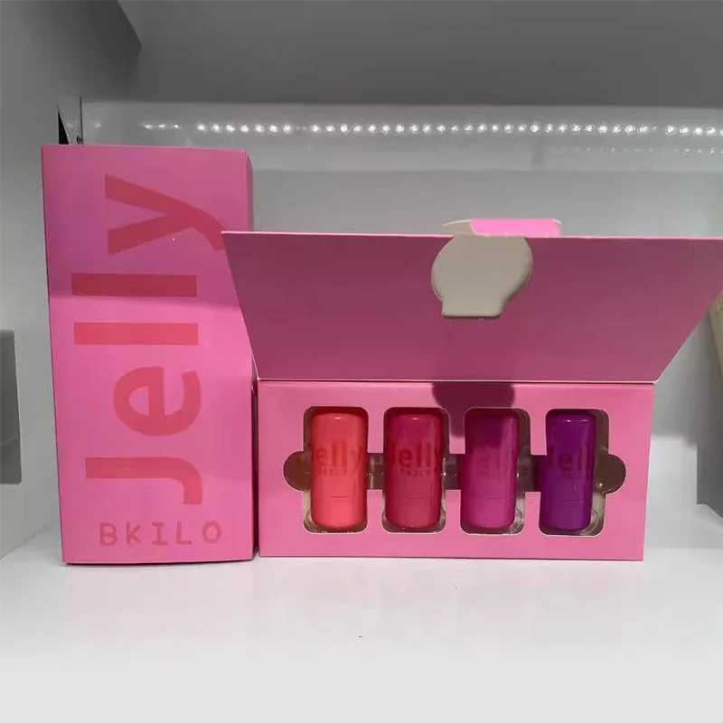 Top Selling Jelly Powder Ber Suit Four Pieces Of Lip And Cheek Dual-use Transparent Lip Dye Rouge Cream Powder Ber StickXJ241225