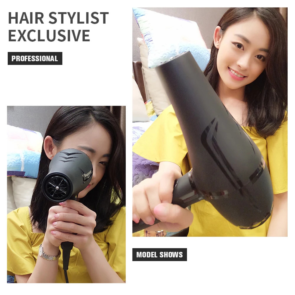 Hair Dryer and Cold Wind With Diffuser Conditioning Powerful Hair Dryer Motor Heat Constant Temperature Hair Care Blow Dryer 241225