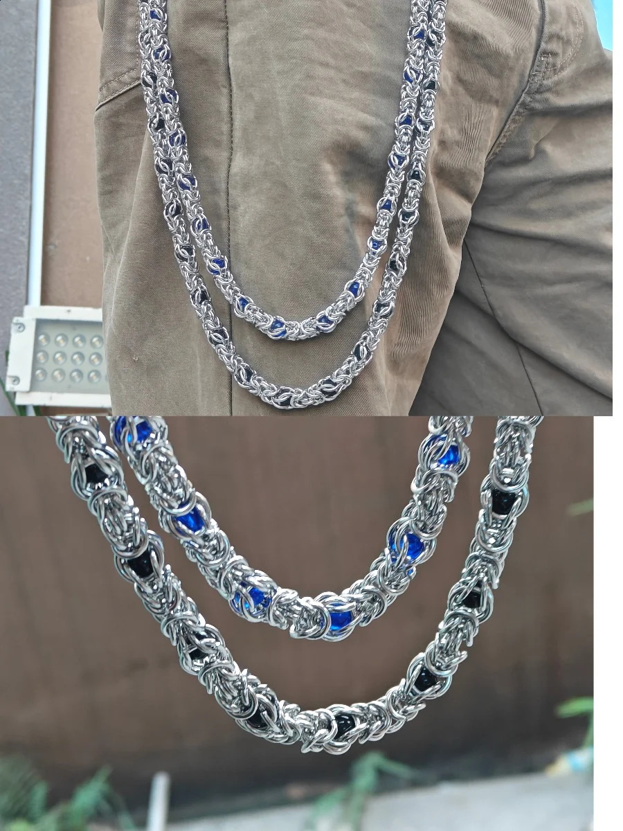 Concise Two Colour Loong Bone Clamp Beads Punk Pants Chain Men And Women Fashion Ones Waist Accessories Retro Style 250303